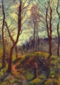 paysage avec de grands arbres Camille Pissarro